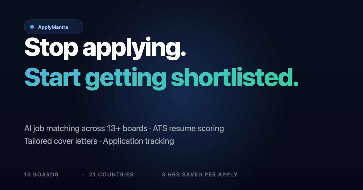 AI Job Matching & ATS Resume Scorer — Stop Applying, Start Getting ...